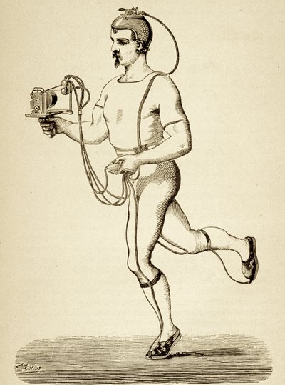 Coureur équipé de l