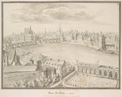 Veue de Paris, en 1620 - Etienne Martellange