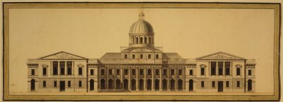 Design pour le Capitole des États-Unis, 1793 - Etienne Sulpice Hallet