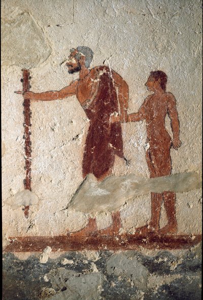 Un vieil homme accompagné d