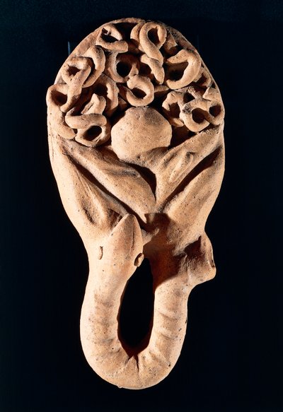 Offrande votive en terre cuite représentant un intestin, Civilisation étrusque, Tessennano, Région du Latium, Italie - Etruscan