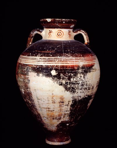 Civilisation étrusque : amphore attique de type SOS, de Cerveteri, nécropole de Monte Abatone, Italie - 675-625 av. J.-C. - Etruscan