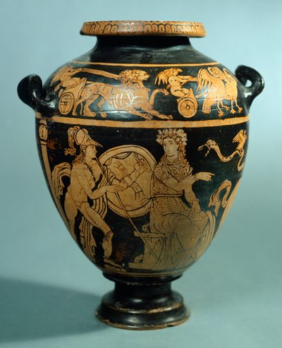 Stamnos, céramique à figures rouges de Vulci (Latium). Civilisation étrusque, IVe siècle av. J.-C. - Etruscan