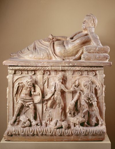 Urne cinéraire, 2ème siècle av. J.-C. - Etruscan Etruscan