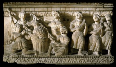 Art étrusque : "Ulysse et ses compagnons lors de leur rencontre avec Circé" (Odyssée d