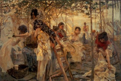Les Blanchisseuses - Ettore Tito