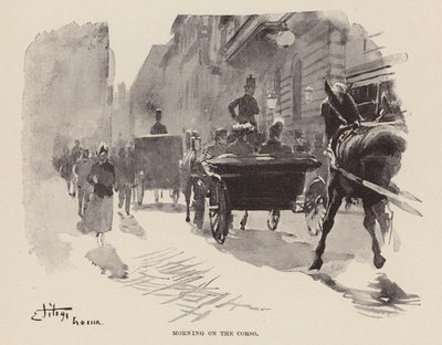 Matin sur le Corso - Ettore Tito