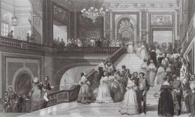 Grande fête, Palais de Versailles (gravure) - Eugene Louis (after) Lami