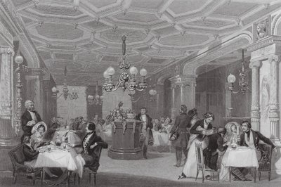 Les "Trois Frères Provenceaux," Palais Royal, Paris, La Maison de Restauration Célèbre (gravure) - Eugene Louis (after) Lami