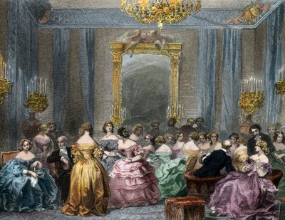 Salon de la haute société - Eugene Louis Lami