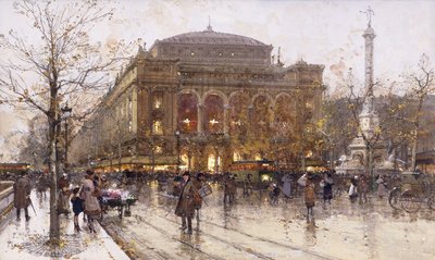 Place du Châtelet - Eugene Galien Laloue