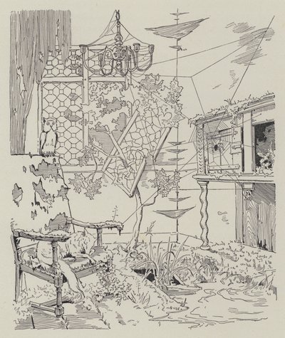 Scène de La Dame de Gai-Fredon, par Quatrelles (Ernest L