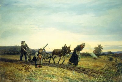 Labour des champs, 1877 - Eugene Alexis Girardet