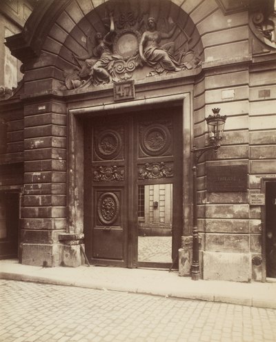 H√otel des Ambassadeurs de Hollande, 47 rue Vieille-du-Temple,1900 (photo) - Eugène Atget