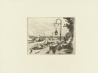 Vue de la ville avec le pont d