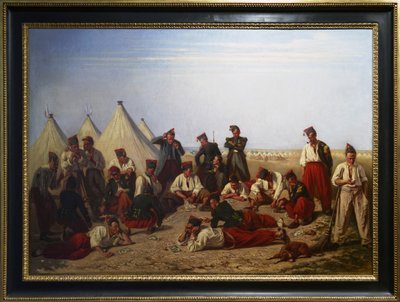 Le jeu de loterie au camp de Chalons - Eugene Bellanger