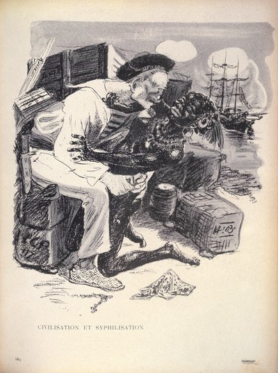 Civilisation et Syphilisation, p. 1863 gravé par Grandjouan de L