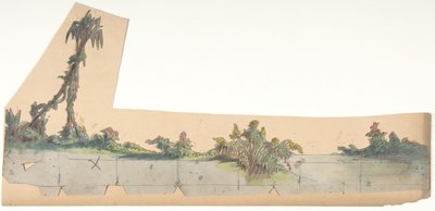 Conception pour un décor de scène à l