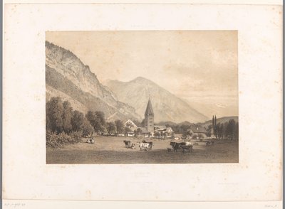 Vue de Meiringen - Eugene Ciceri