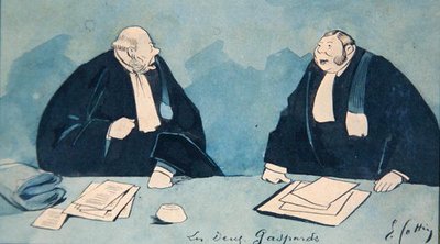 Deux avocats, vers 1900 - Eugene Cottin