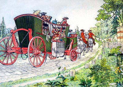 Diligence de Paris à Versailles - Eugene Courboin