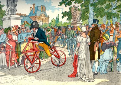 Célérifère à deux roues sous le Directoire - Eugene Courboin