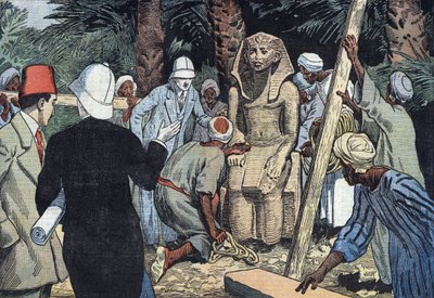 Découverte sur la statue de Sésostris III en 1862 - Eugene Damblans