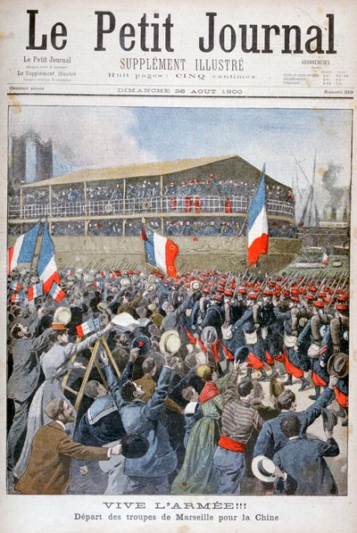 Troupes françaises embarquant pour la Chine - Eugene Damblans