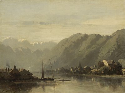 Un lac suisse, 1838-90 - Eugene Deshayes