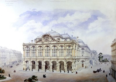 Opéra Garnier à Paris en 1850 - Eugene Emmanuel Viollet le Duc