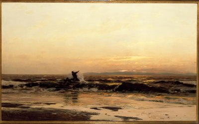 Bateaux de pêche dans les vagues - Eugene Gustav Dücker