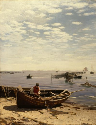 Plage de la mer Baltique - Eugene Gustav Dücker