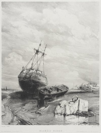 Marée basse - Eugene Isabey