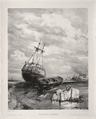 Six marines : Marée basse - Eugene Isabey