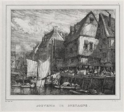 Souvenirs : Souvenir de Bretagne, Planche 5, 1832 - Eugene Isabey