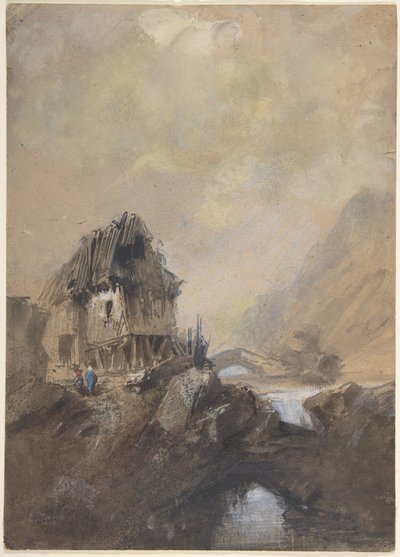 Village à Dieppe - Eugene Isabey