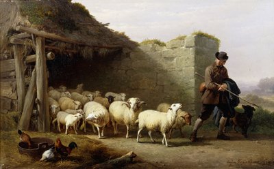 Un Berger et son Troupeau, 1862 - Eugene Joseph Verboeckhoven