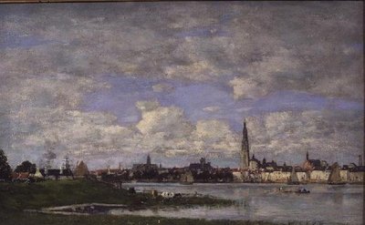 Anvers depuis la pointe des Flandres - Eugene Louis Boudin
