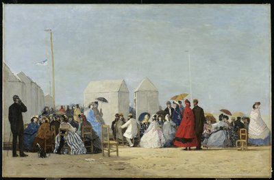 Plage près de Trouville, 1864 - Eugene Louis Boudin