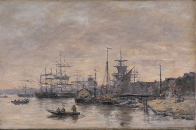 Bordeaux, le port - Eugene Louis Boudin