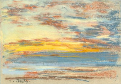 Littoral et ciel, vers 1890 - Eugene Louis Boudin