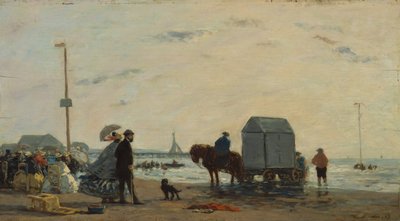 Sur la plage de Trouville - Eugene Louis Boudin