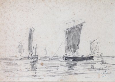 Voiliers sur la Mer - Eugene Louis Boudin