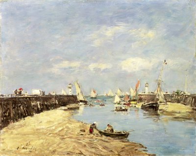 Trouville, la jetée et le bassin, 1896 - Eugene Louis Boudin