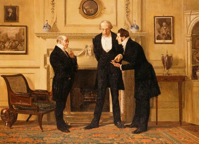 Figures dans un intérieur - Eugene Louis Lami