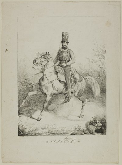 Moncey, Ex-colonel du 3e Régiment de Hussards - Eugene Louis Lami