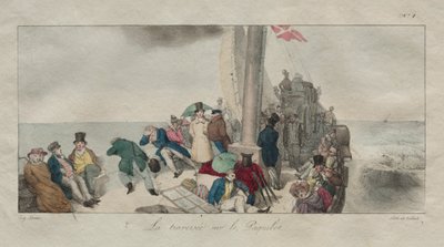 Souvenirs de Londres : Traversée en bateau à vapeur - Eugene Louis Lami