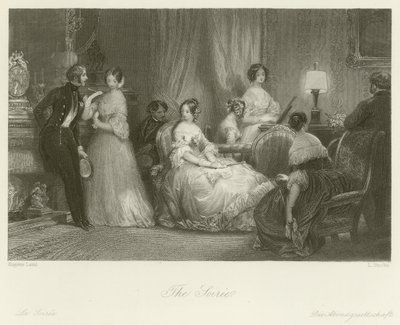 La Soirée - Eugene Louis Lami