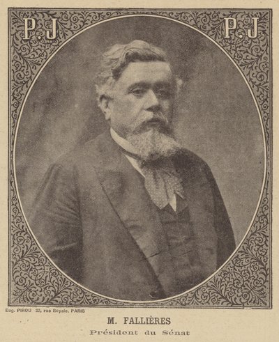 Armand Fallières, Président du Sénat français - Eugene Pirou