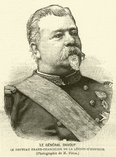 Général Davout, soldat français et nouveau Grand Chancelier de la Légion d